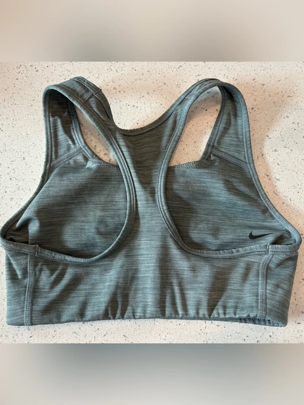 Nike Heathered Gray Racerback Sports Bra